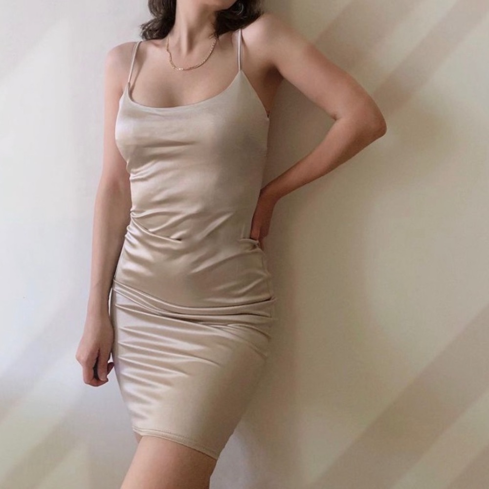 Satin Midi Dress